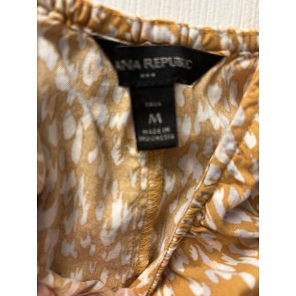 Banana Republic Yellow Gold Dress Cottage Size M - Picture 3 of 6